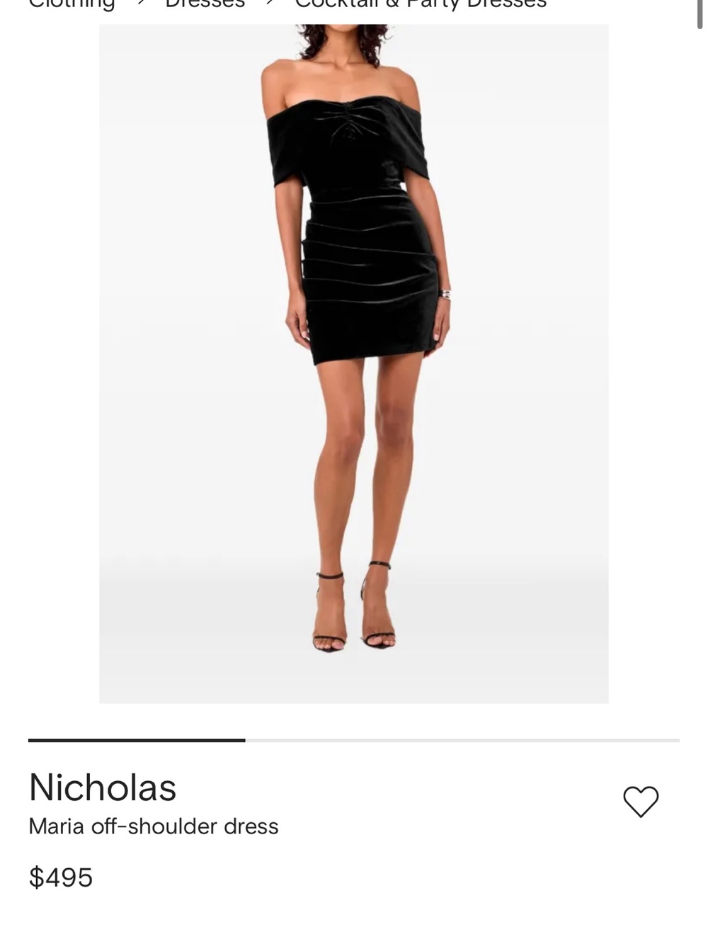 NICHOLAS NWT Dark pine Satin Strapless Dress